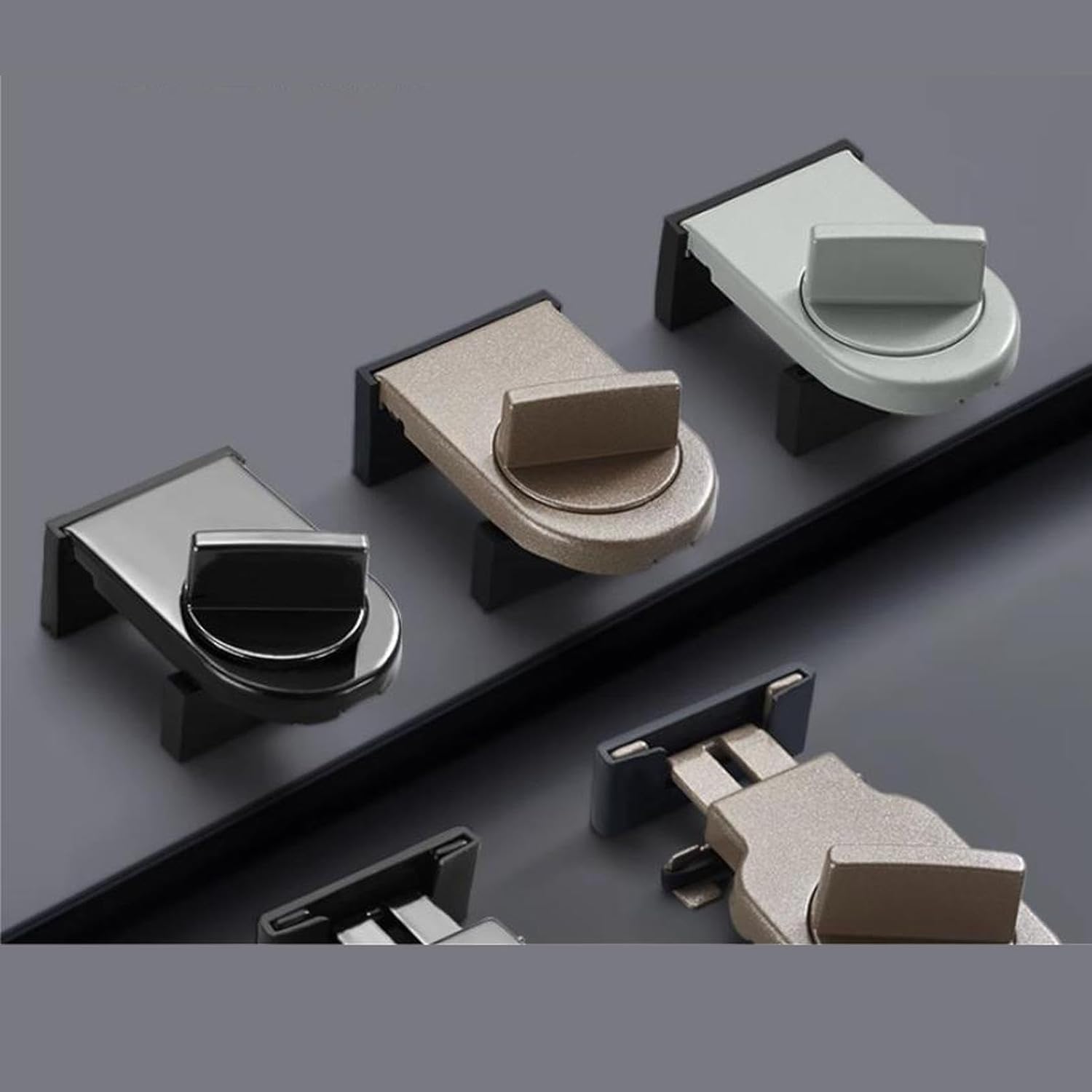 4 Pieces Sliding Window Lock Lock Window Stopper for Bedroom Patio Home Black| Home Décor | Wall Hanging | Table Décor