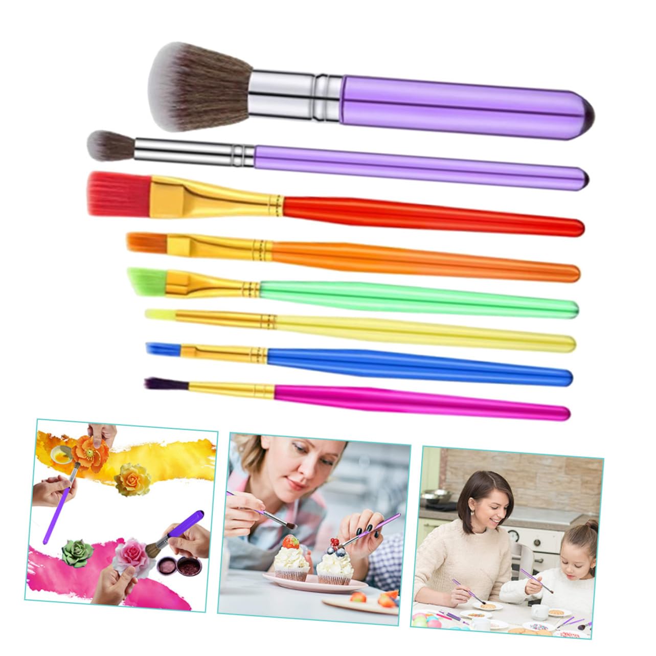 Amosfun Pinsel Für Schokolade 40 Stück Fondant Gravurstiftetui Staubpinsel Für Multifunktions Kuchenpinsel Kuchenschablonen Schokoladenkekse Zuhause Mini Schokoladenkekse Kekse Kuchendekoration