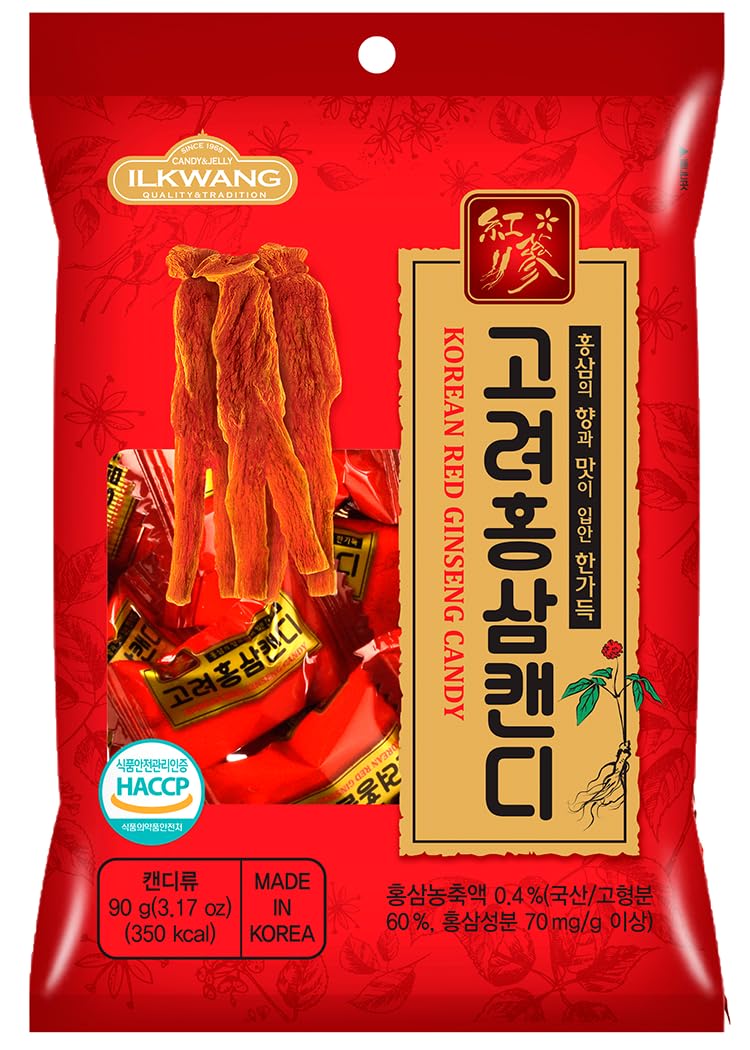 Korean RED Ginseng Candy 280 Grams_Individually Wrapped