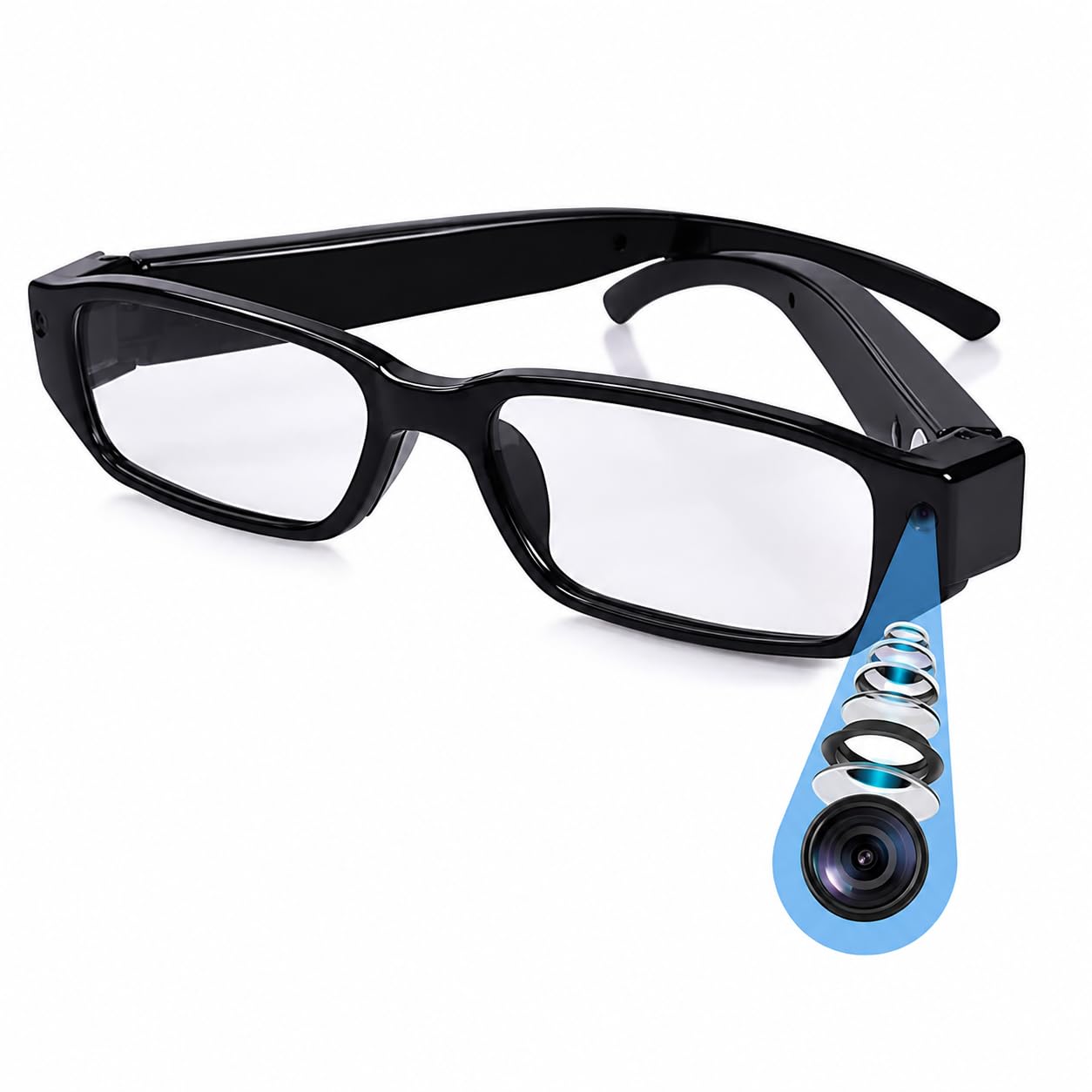 FREDI HD PLUS Wearable Camera Glasses 1080P Full HD Video & Audio Recording | 32GB Micro SD Card Support | | Rechargeable Battery | Lightweight Frame for Office, Study, Travel & Daily Use-image-18
