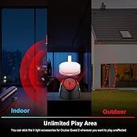 Vista 6 de Ir Light for Quest 2, WATAHEL IR Illuminator Infrared Light for Oculus Quest 2 Accessories with Power Adapter, Enhance Hand Tracking Sensitivity in