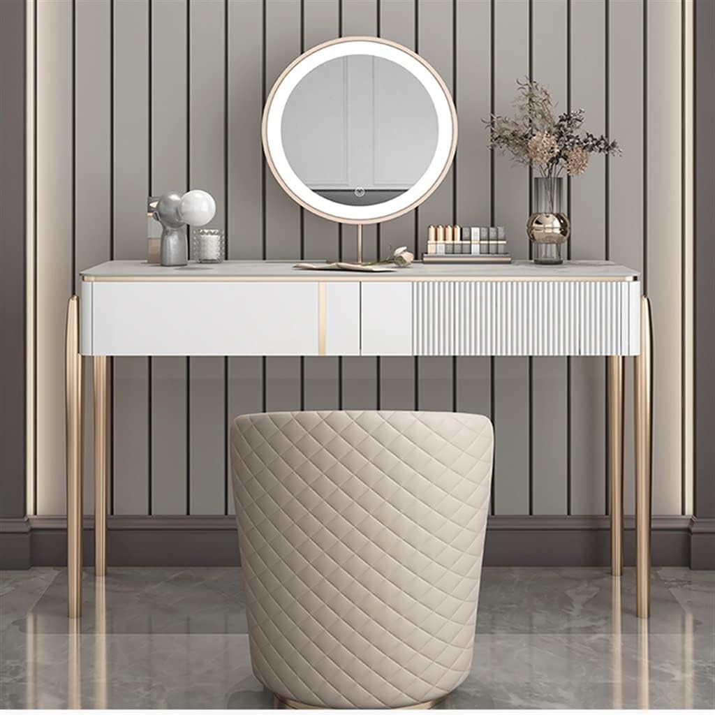 Dresser Bedroom Storage Cabinet Rock Slab with Makeup Stool Furniture