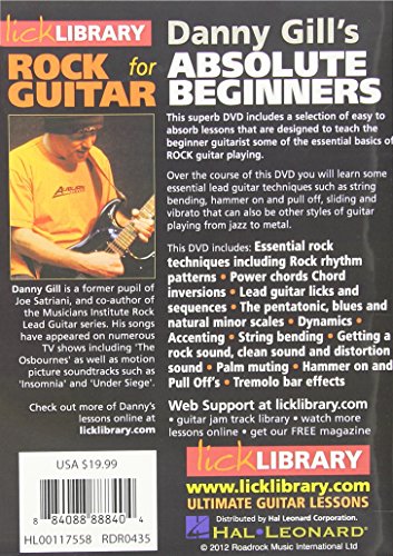 Guitarra rock principiantes metodo visual DVD importado USA 3