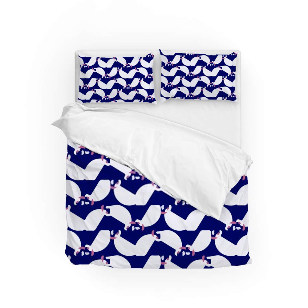 Housse de couette motif demi-teintes pour une chambre moderne et zen