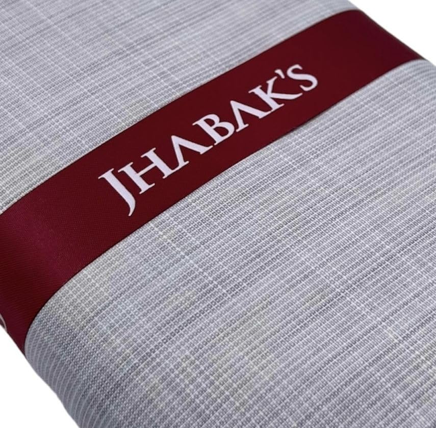 Image of JHABAK'S Unstitched Cotton Blend Solid Shirt & Trouser Fabric - 2.25 m Shirt Cloth - 1.20 m Pant Piece