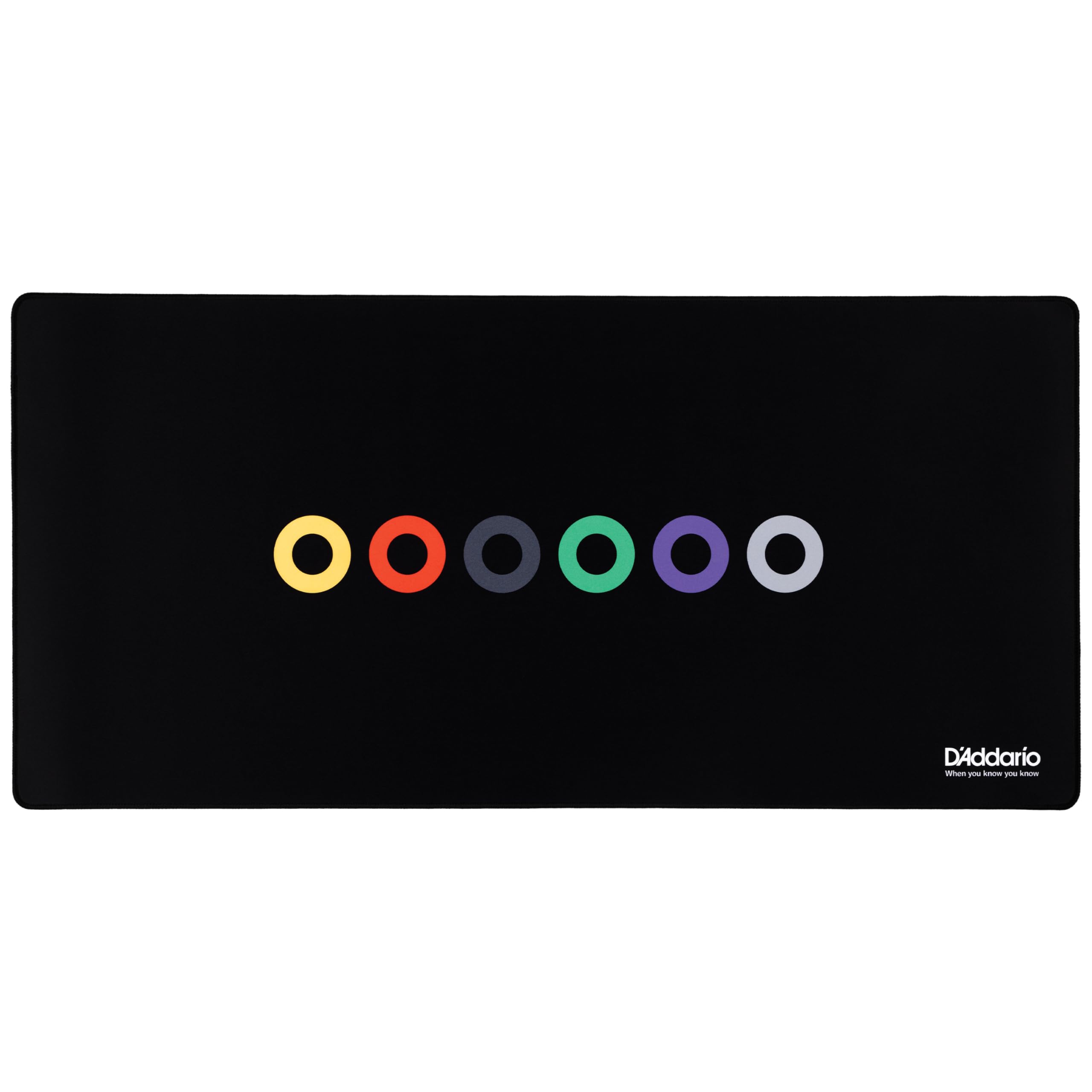 D'Addario When You Know You Know - Tappetino per cambio corde, colore: Nero