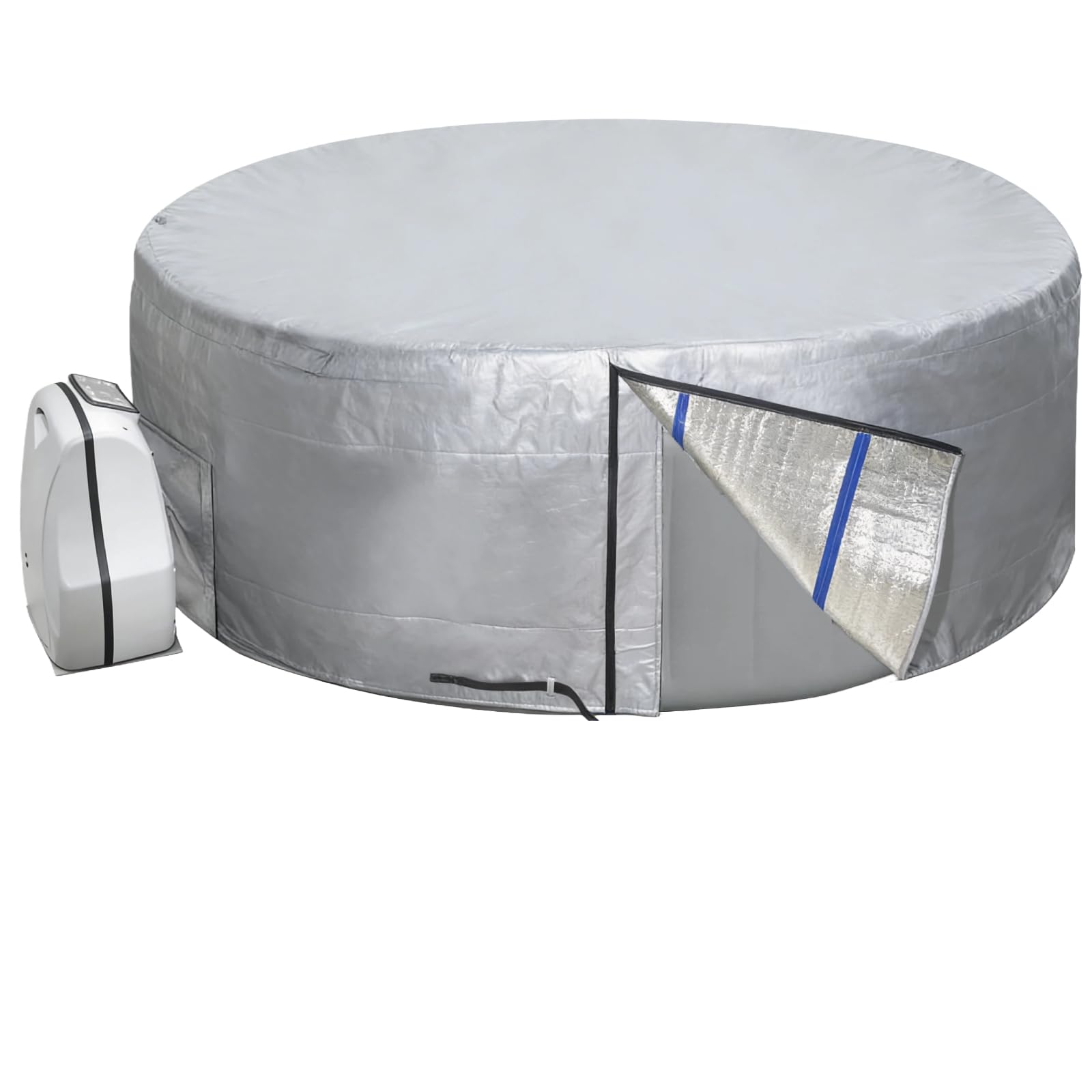 UCEDER Copertura Impermeabile Per Vasca Idromassaggio - 170g PE - 259x228,6x89 Cm