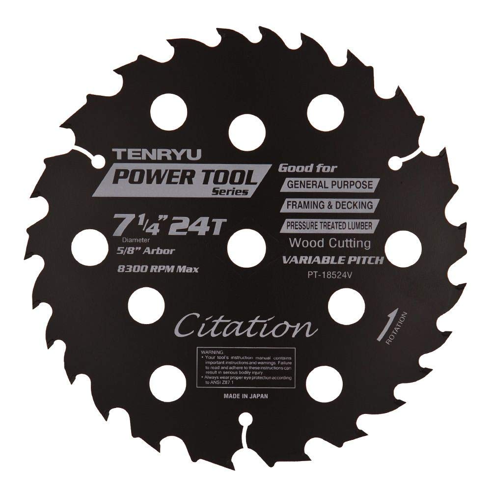 PT-18524V Variable Pitch Carbide Blade, 18cm - 0.6cm X24T