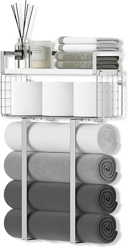 Towel Racks for Bathroom, Bathroom Shelf Over Toilet,Floating Shelves with