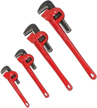 Hawk TP3640 Pipe Wrench, Red, 4-Piece