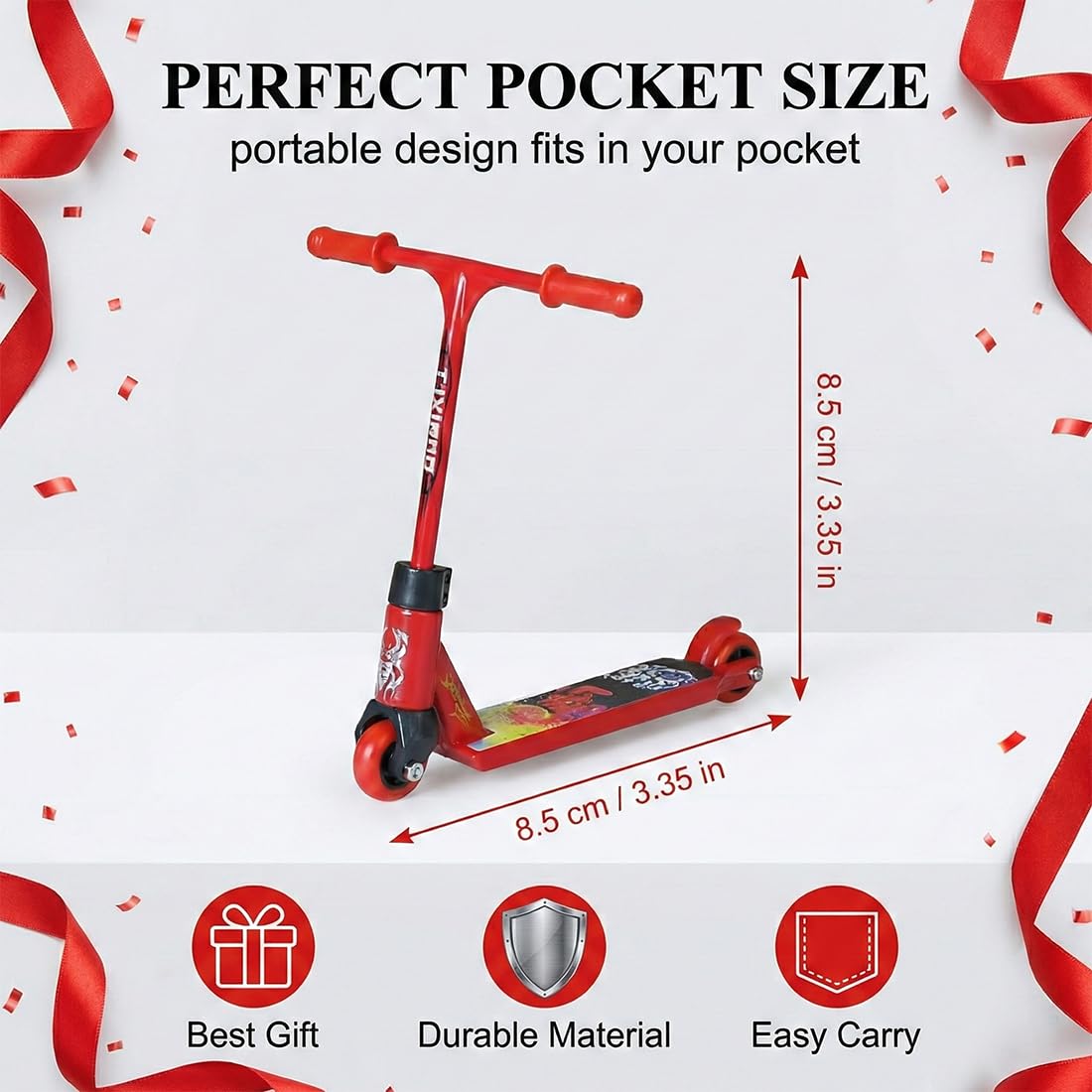 4 szt. Mini hulajnoga, mini deskorolka, skuter na palce, deskorolka na palce, BMX dla dzieci, impreza, prezenty urodzinowe dla dzieci