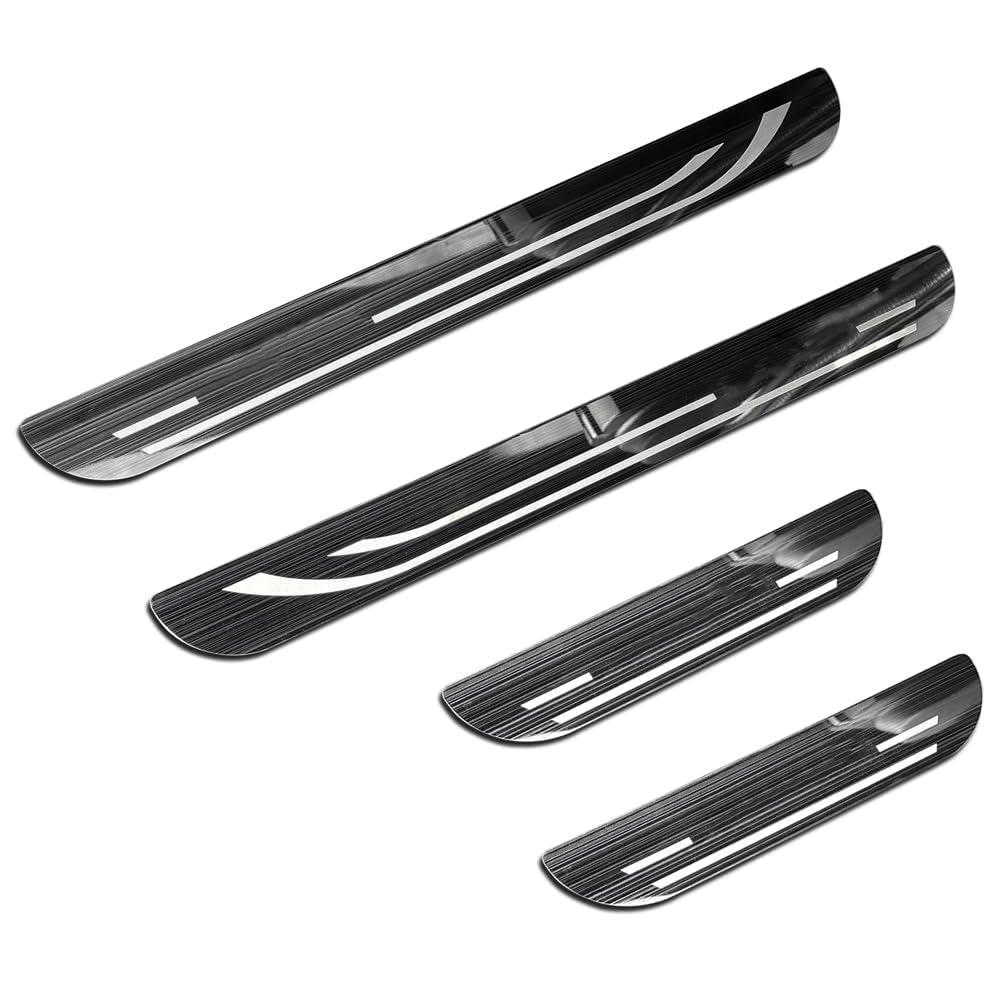 ONEMAJI Car Door Sill Protectors for Audi Q5 2016-2025, Auto Entry Guards Scuff Plates Vehicle Step Trim Scratch Resistance Interior Styling Accessories