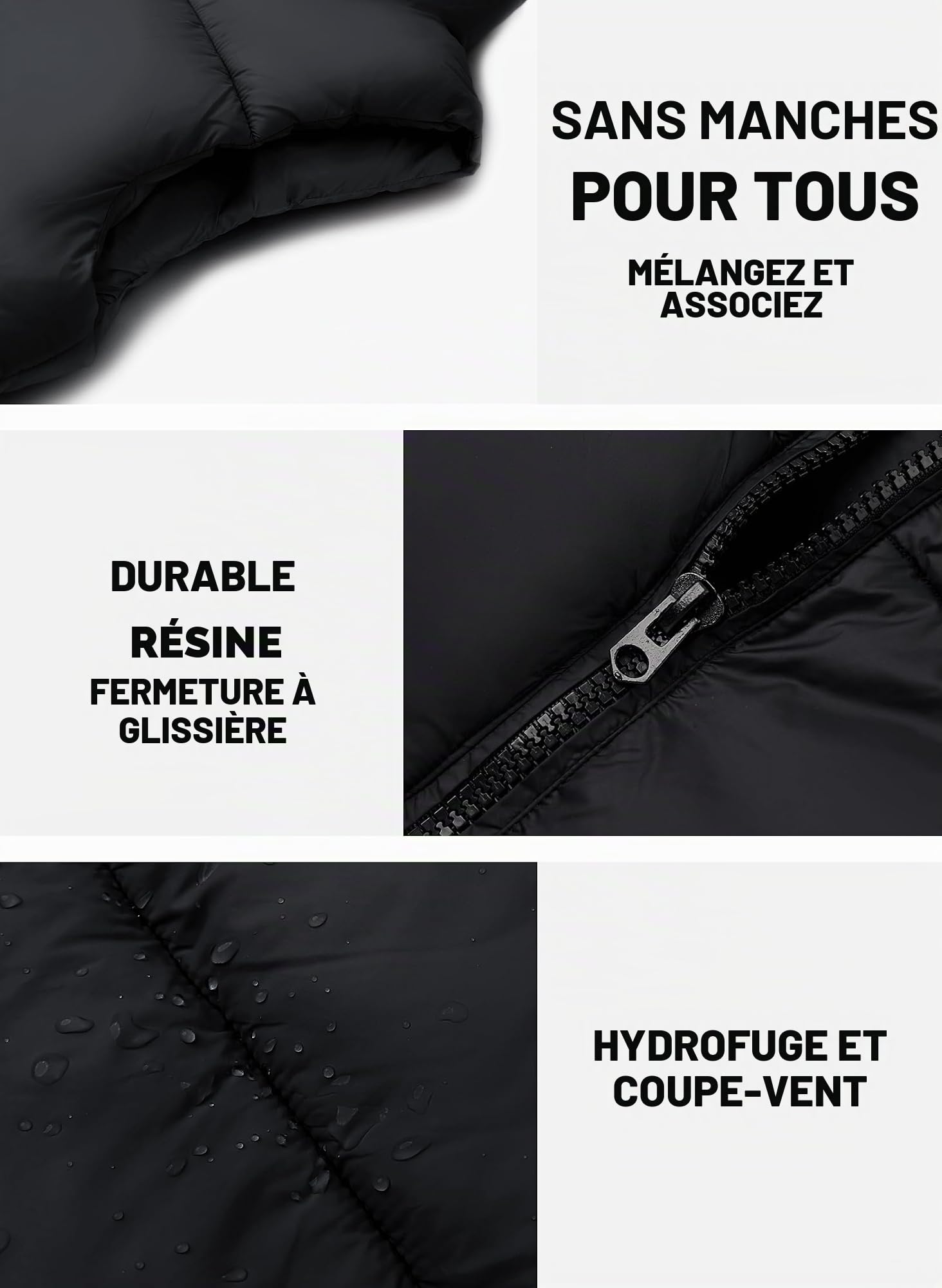maoo garden Gilet Matelassé D'hiver Pour Filles En Court Tronqué Léger Résistant À L'eau Pour Jeunes Filles Sans Manches