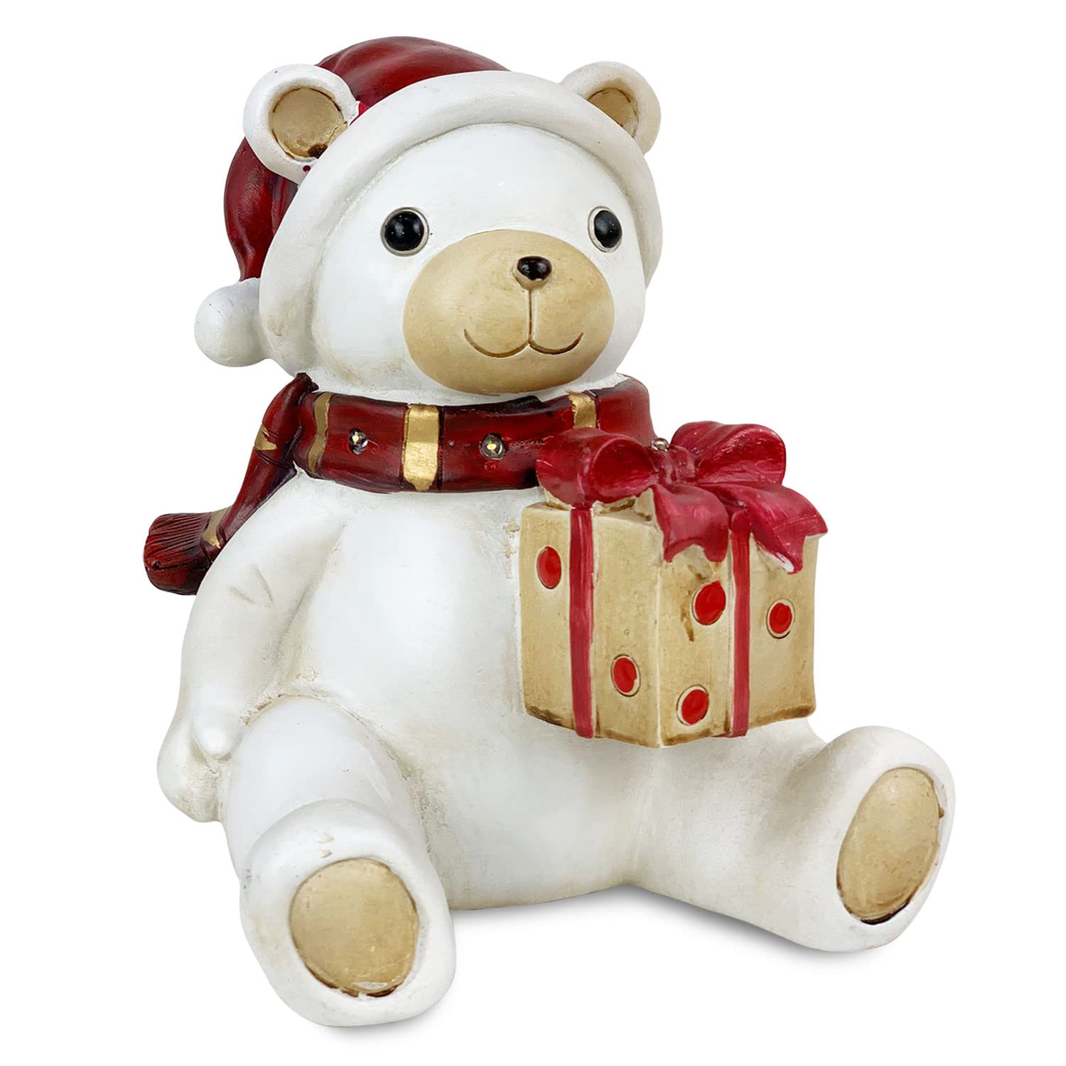 Roman - Orso re con cammello, presepe, collezione di orsacchiotti cari, H 11 ,4 cm, resina e Wollastonite, collezione natalizia, Dcor, regalo adorabile, durevole, splendidamente dettagliato