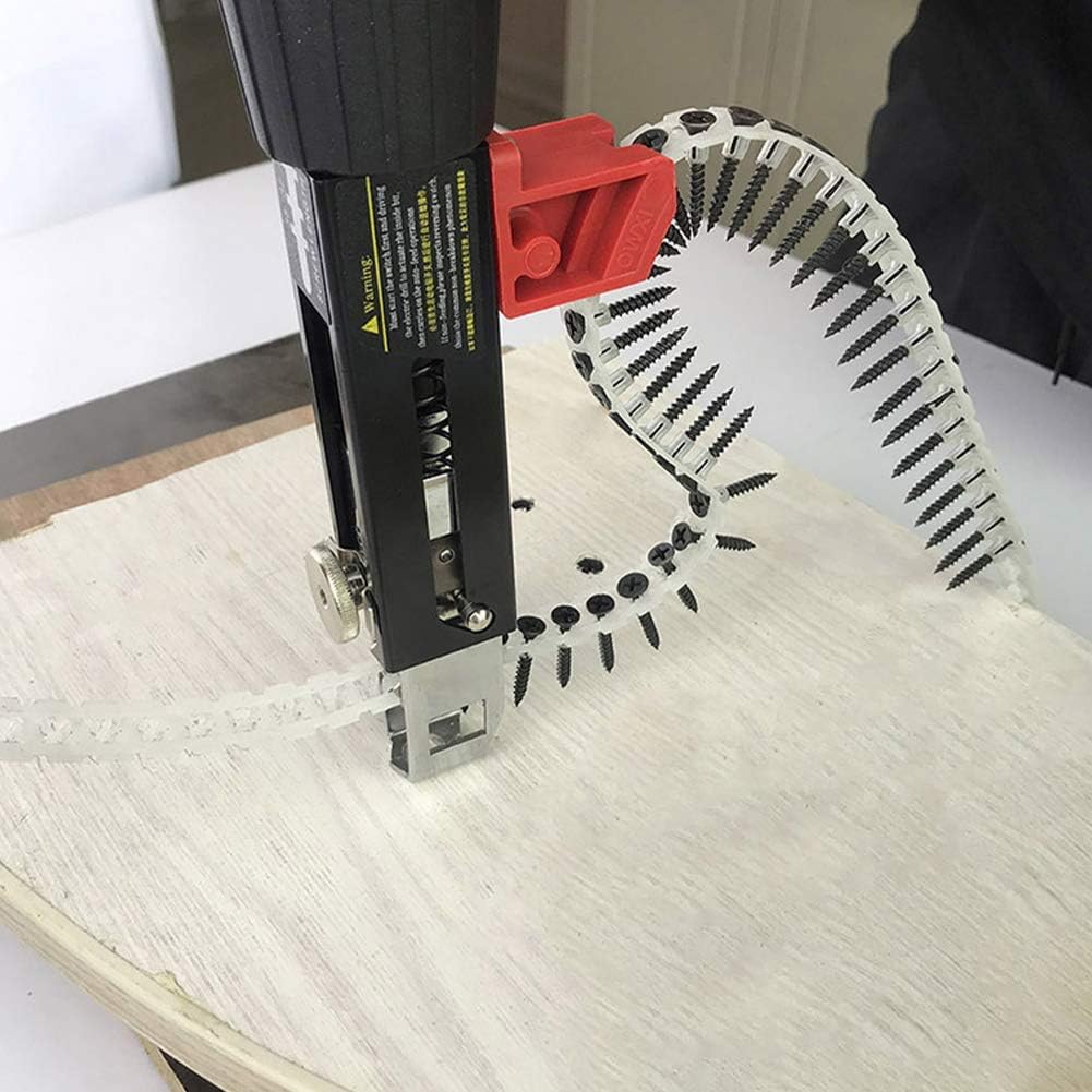 Chaîne de perceuse, boiseries Adaptateur de pistolet à clous automatique Ensemble de fixation de chaîne de perceuse électrique pour perceuse électrique Outil de travail du bois Fixation de perceuse él