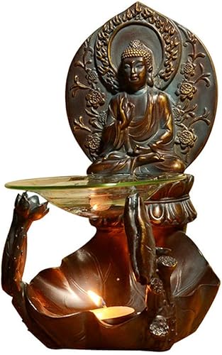 Soporte para velas de té de resina para horno de aromaterapia, quemador de aceite esencial, suministros de aroma para el hogar, sala de Buda, templo