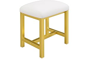 Taburete de Vanity con Cojín para Espacios Pequeños