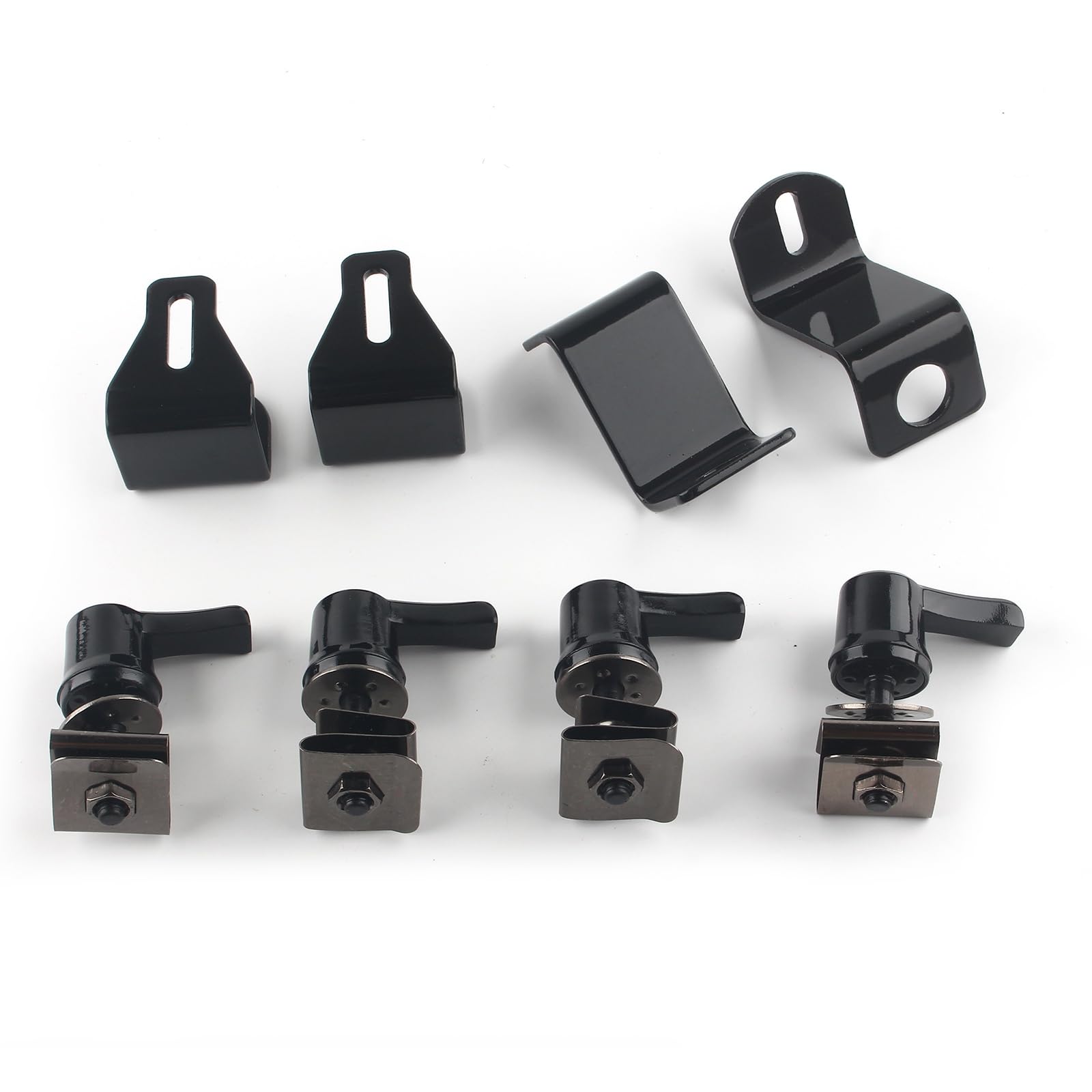 FINMOKAL Zadeltas Lock Montage Kit Voor Harley Touring Modellen Road King, Street Glide, Electra Glide, Road Glide 1999-2007 4x