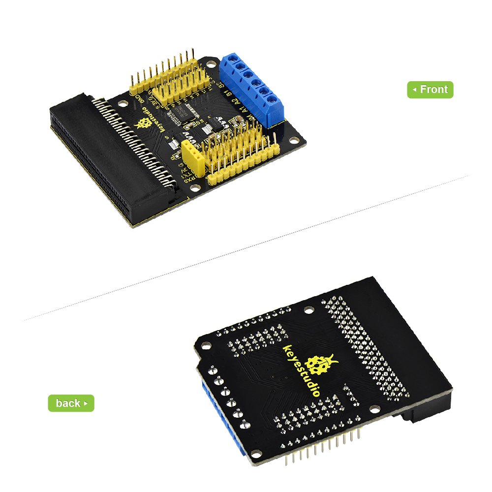 KEYESTUDIO Microbit Motor Driver HAT Breakout Board DRV8833 for BBC Micro bit with Edge Connector
