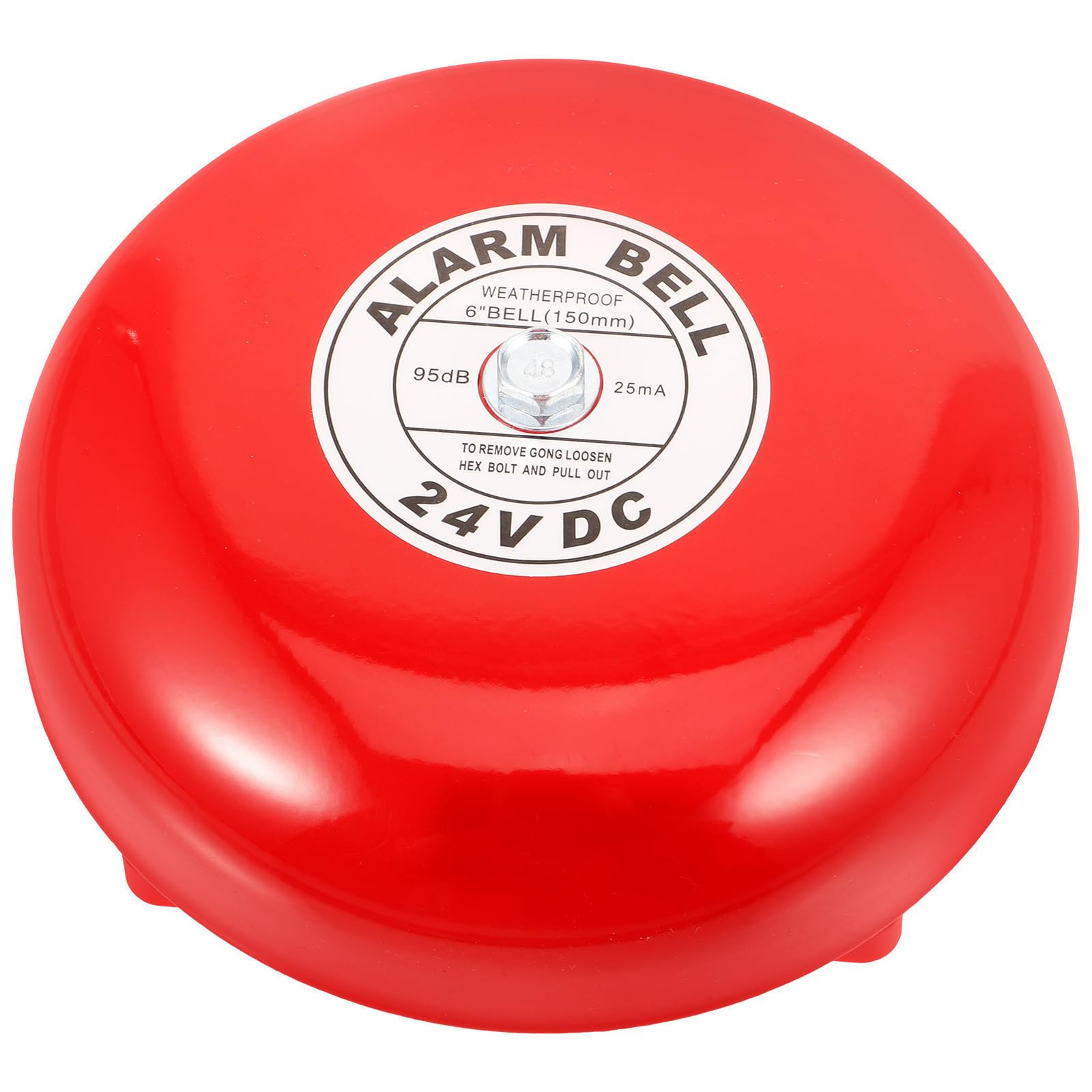 Gadpiparty Timbre de Alarma Industrial Rojo de Hierro Instalación Fácil y Excelente Durabilidad para Elevadores y Seguridad en Fábricas