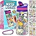 Produktbild PURPLE LADYBUG Trinkflasche Kinder Edelstahl - Personalisierte Trinkflasche Mädchen für Schulanfang - Basteln Kinder 8 Jahre - Kreatives Einschulung Mädchen Geschenk 6 7 8 9 10 11 12 Jahre