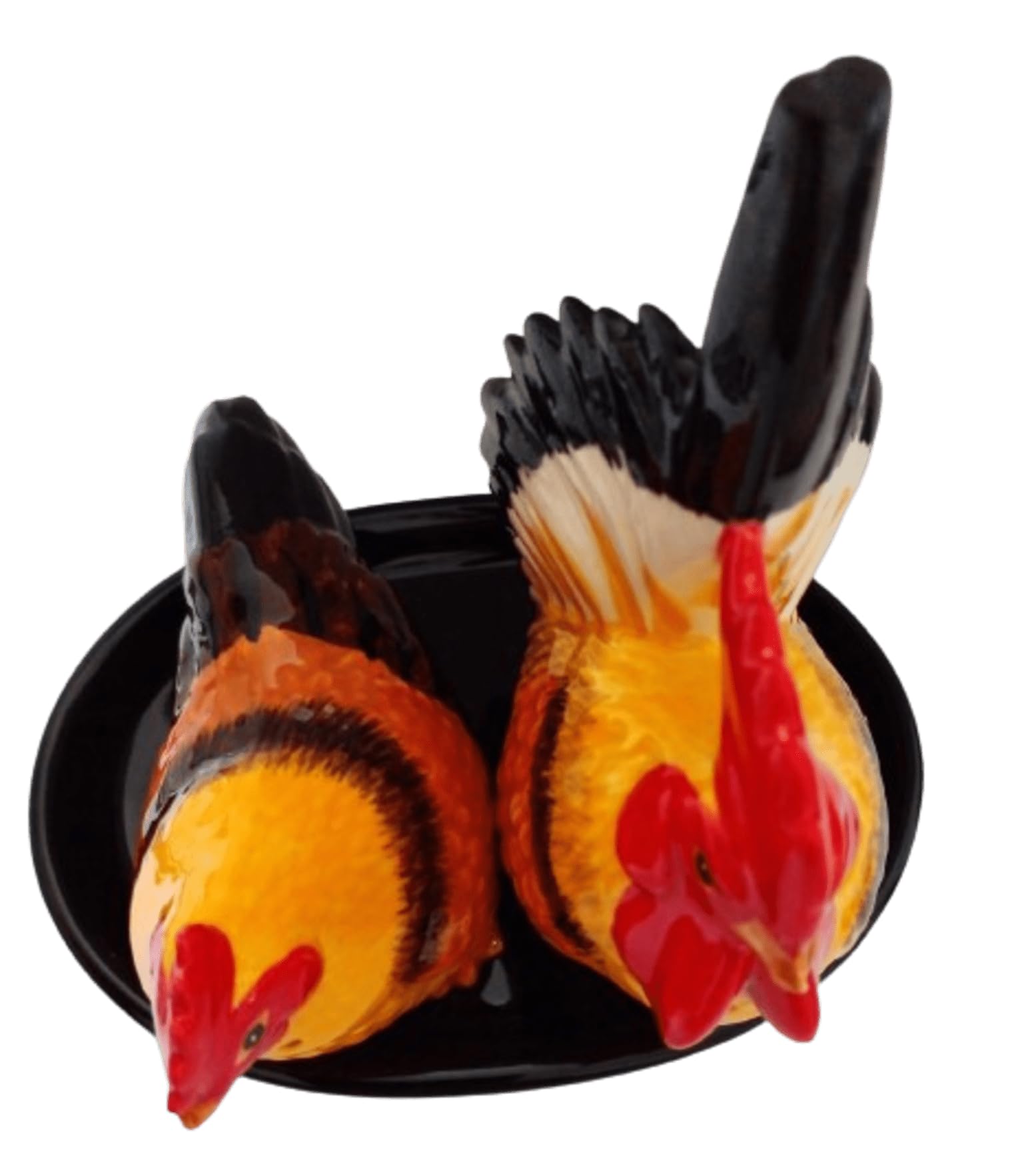 Sel Poivre Mélange Ensemble Motif Poulet/Coq coquetiers cadeau table cuisine/maison ceramique 5 pieces