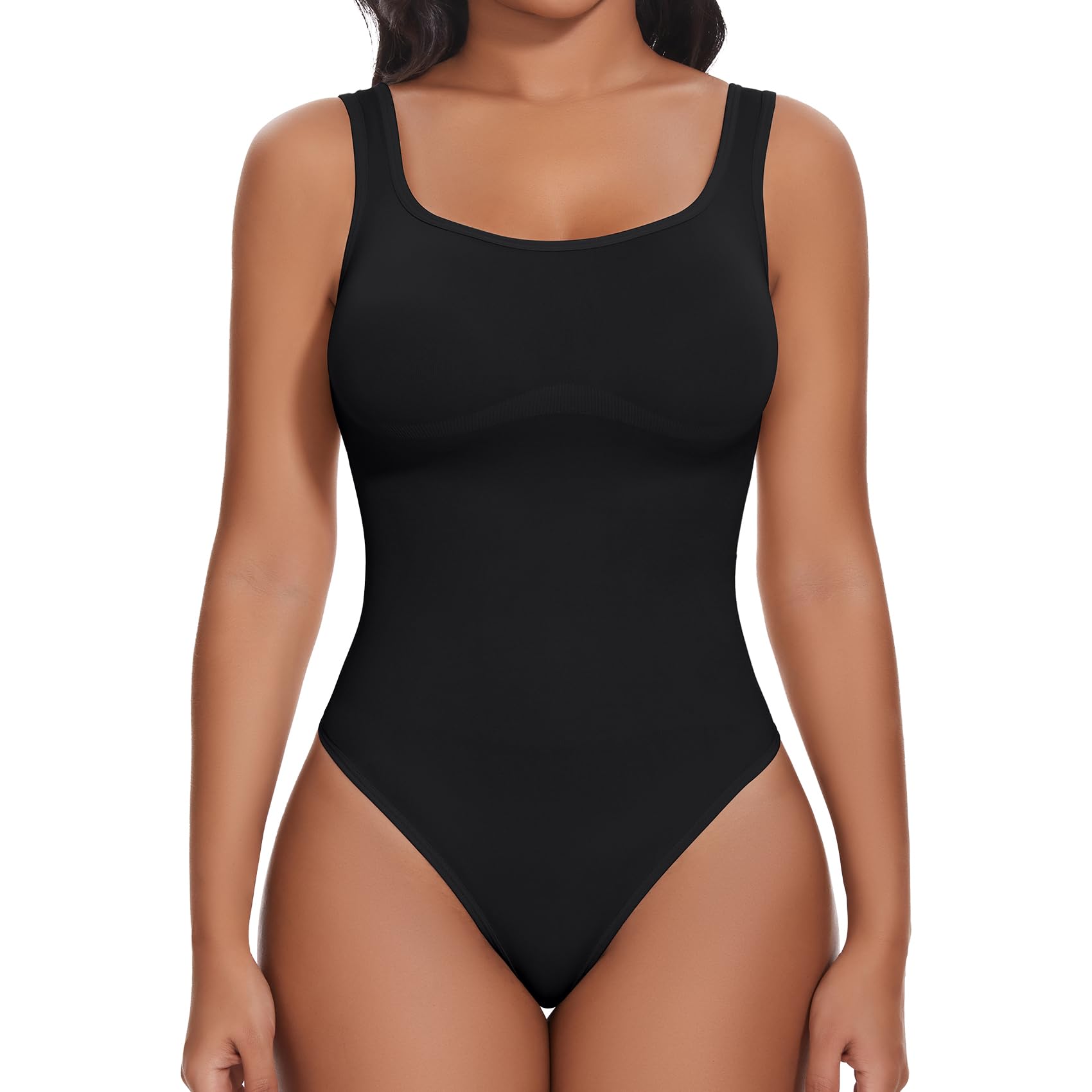 Joyshaper Shapewear Damen Body Tanga Tank Body Bauchweg Miederbody Bodys Shaper Rückenfreier Thong Bodysuit