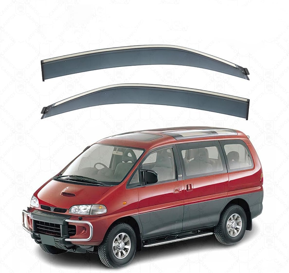 Panxuc Normal Car Wind Deflectors For Mitsubishi Starwagon 1994-2007, Side Window Wind Rain Deflector Window Visor Sun Rain Guard Smoke Guards