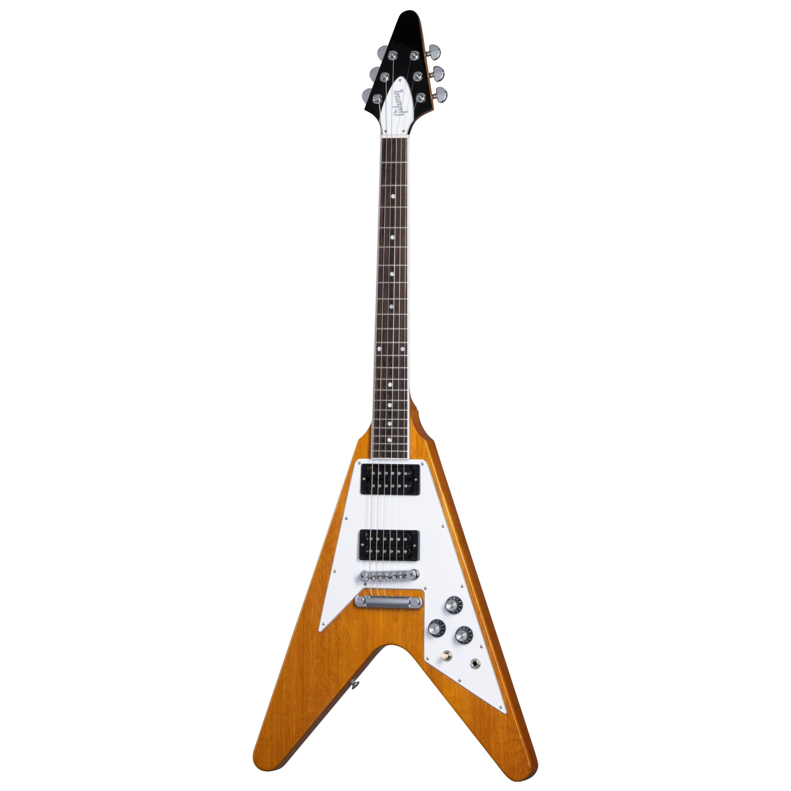Amazon | Gibson 70s Flying V Antique Natural S/N：220930187  