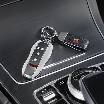 Car Key Holder, Anti-Lost, Compatible, Car Key Chain, Durable, Car, Smart Key, Stability, Key Ring, Genuine Leather, Good Texture
