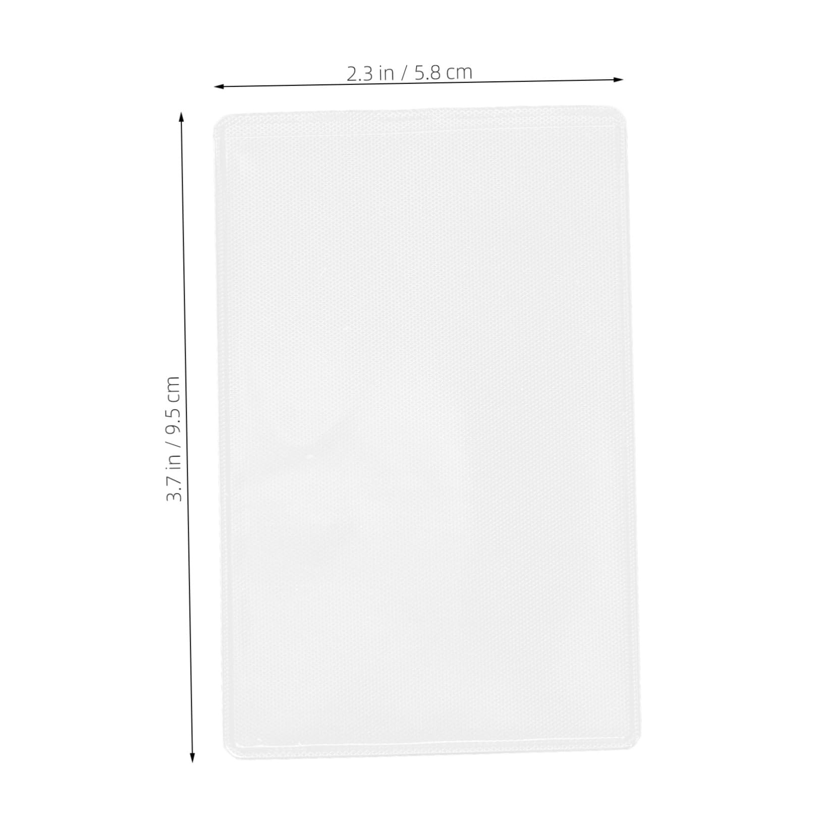 Lurrose 5pcs Transparent Plastic Card Holders Profile Credit Card Protectors Sleeves and Id High Clarity Secure Protection for Wallet