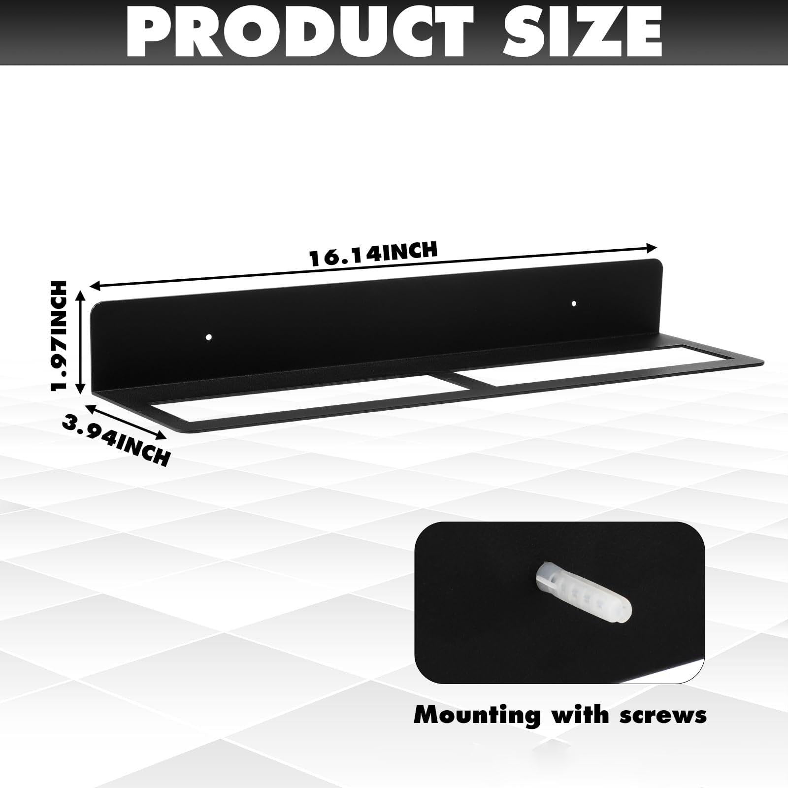 Soporte Organizador de Herramientas Estante Multiusos de Pared para Llaves Porta Herramientas Aleación de Acero Ahorro Espacio Adecuado para Garaje, 2 Piezas