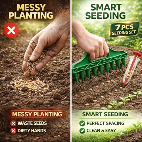 Set de 7 piezas para sembrar semillas con 12 agujeros miniatura 3