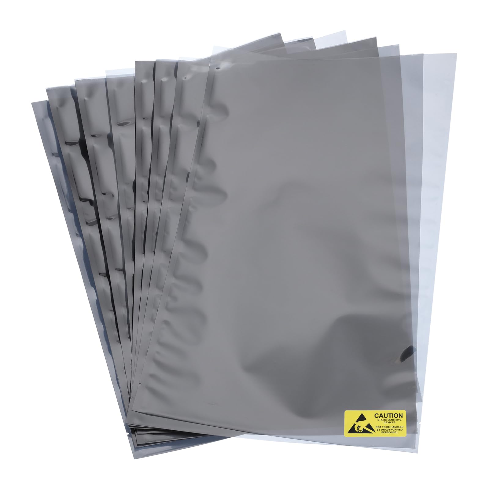 MECCANIXITY 20Pcs Anti Static Bags ESD Shielding Bag Flat Open Top Anti Static Bag for Electronic Devices 9.8x15.7 Inch(250 * 400mm)