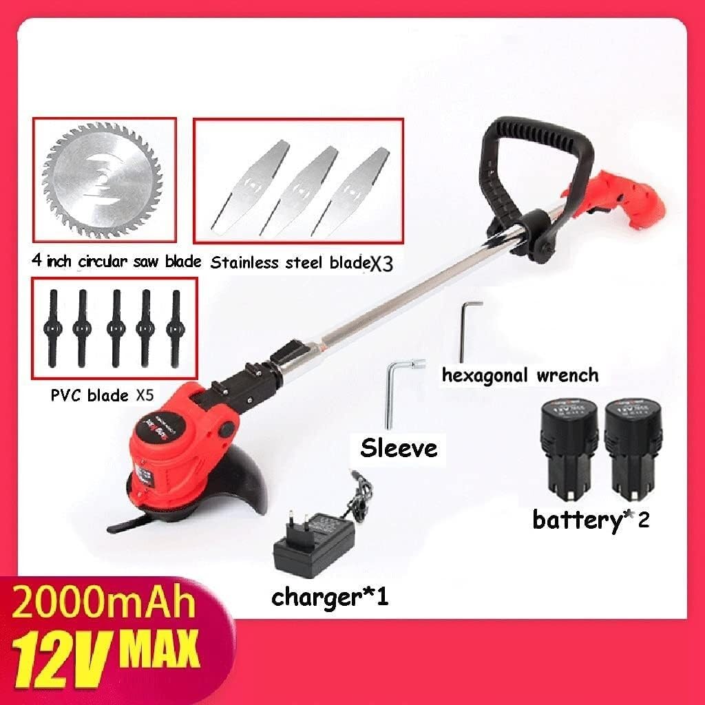 Tagliaerba a Batteria per Uso Domestico, Tosaerba per Esterni, Nuovo Materiale Metallico, tagliaerba ELD, Piccolo, Leggero e Comodo.