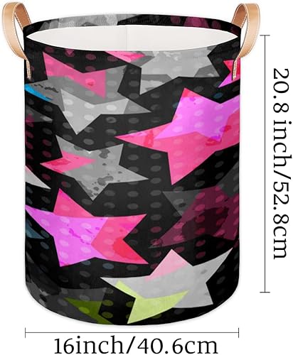 Miniatura 6 de Cesta de lavandería grande de 65 litros con mango de cuero duradero, con cordón impermeable grueso, cesta de almacenamiento de ropa sucia para