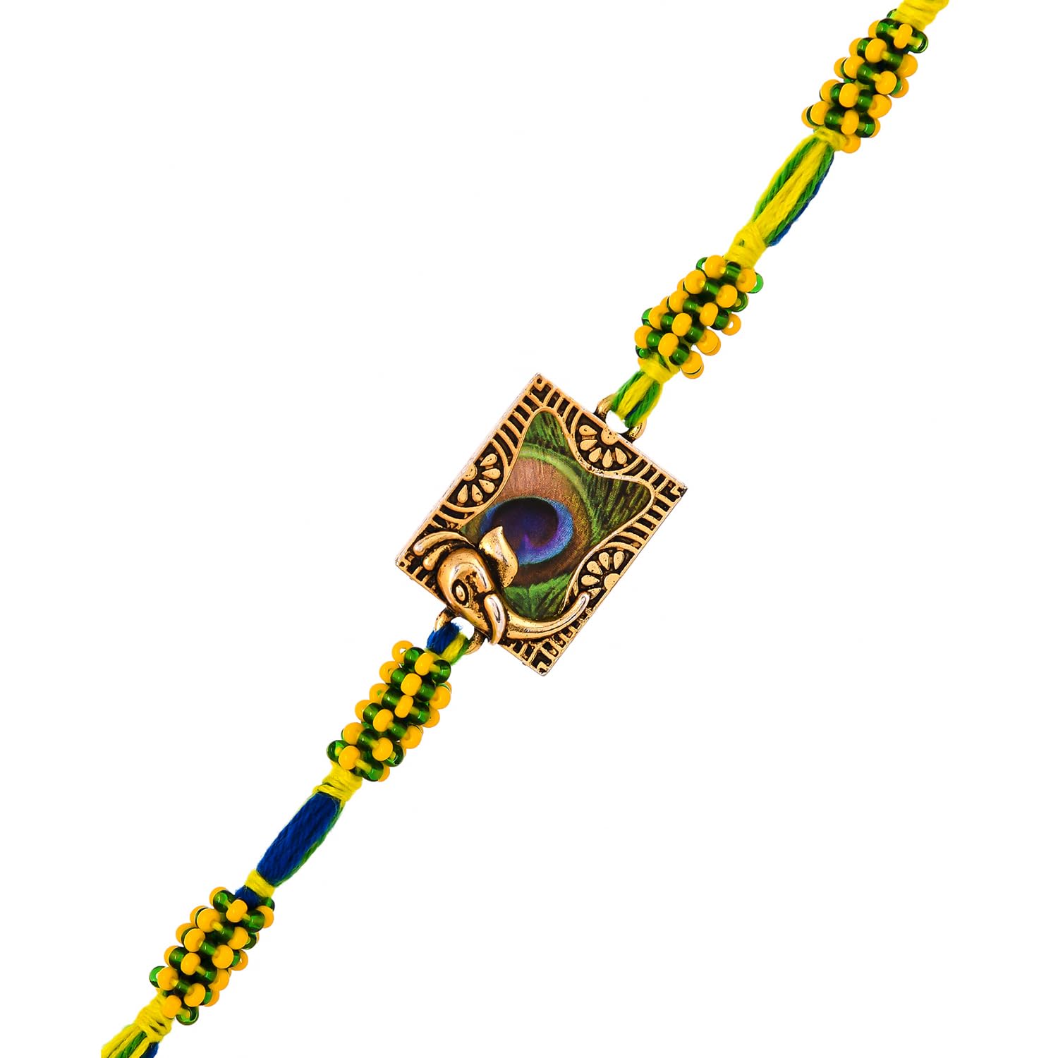 VOYLLA Peacock Feather Divine Thread Rakhi|Rakhi For Brother|Pack Of 1|Rakhi Special| (B0D5LR5C4V) Amazon Price History, Amazon Price Tracker