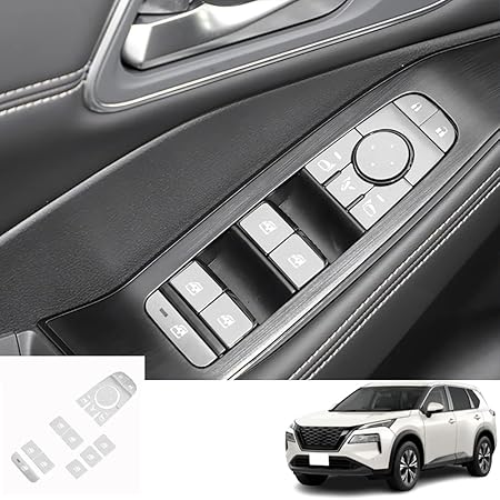 Amazon Bmolpt ドアスイッチパネルカバー適用日産 新型エクストレイル X Trail T33 Snt33 T33型 22年7月 現行 アルミ合金素材ウィンドウスイッチガーニッシュカバー ウィンドウスイッチボタンカバー内装 アクセサリー カスタム パーツ カー用品 汚れ防止 傷防止 専用 Amazon Bmolpt ドアスイッチパネルカバー適用日産 新型エクストレイル X Trail T33 Snt33 T33型 22年7月 現行 アルミ合金素材ウィンドウスイッチガーニッシュカバー ウィンドウスイッチボタンカバー内装 アクセサリー カスタム パーツ カー用品 汚れ防止 傷防止 専用