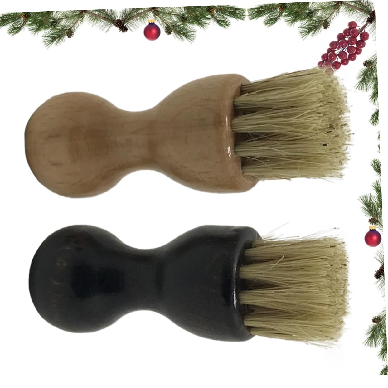 minkissy 2 Uds Cepillo para Brillo De Botas Cepillo para Zapatos De Pelo De Caballo para Botas De Gamuza Aplicadores De Zapatos para Lavar De Zapatillas