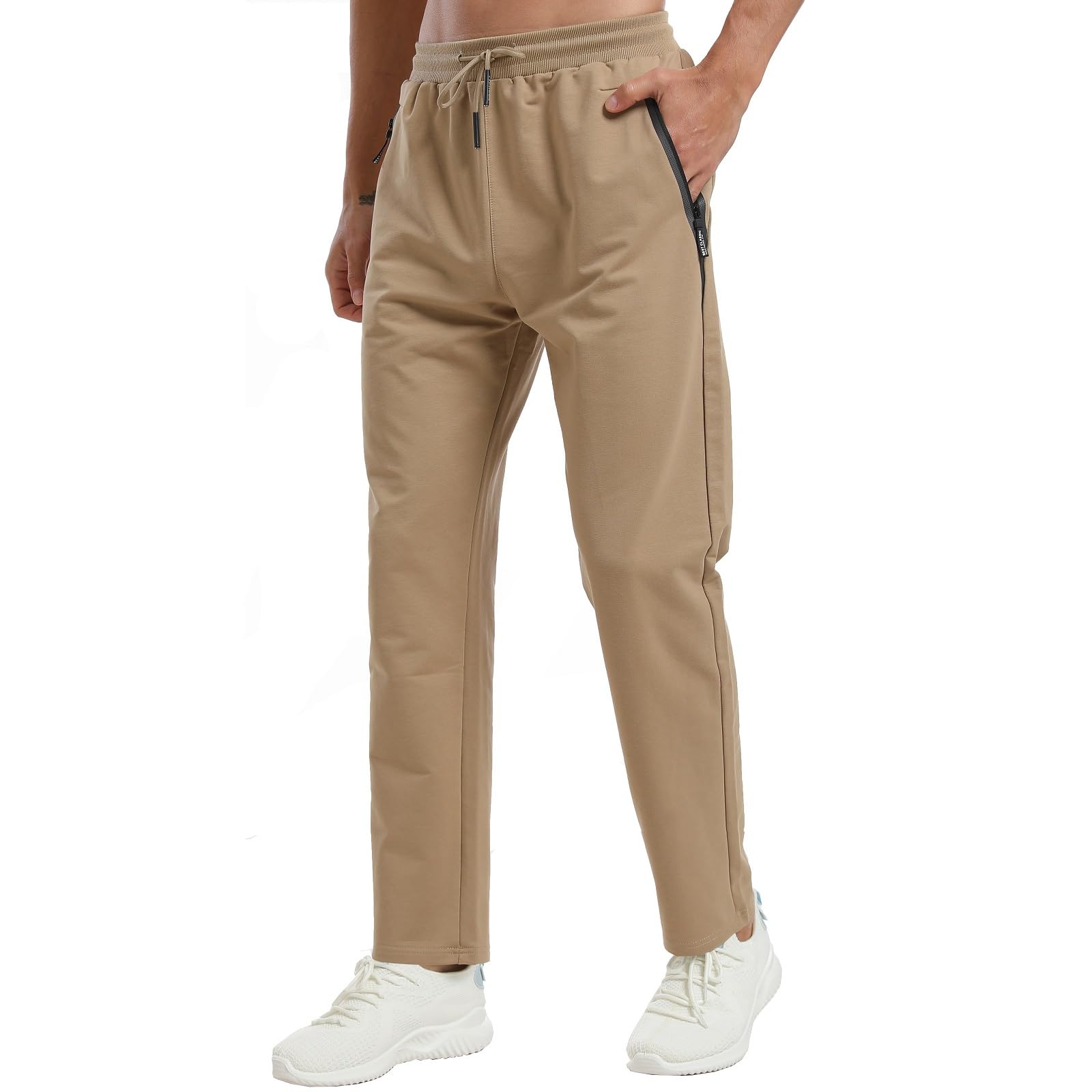 ZOXOZ Pantaloni Sportivi Uomo Cotone con Elastico in Vita