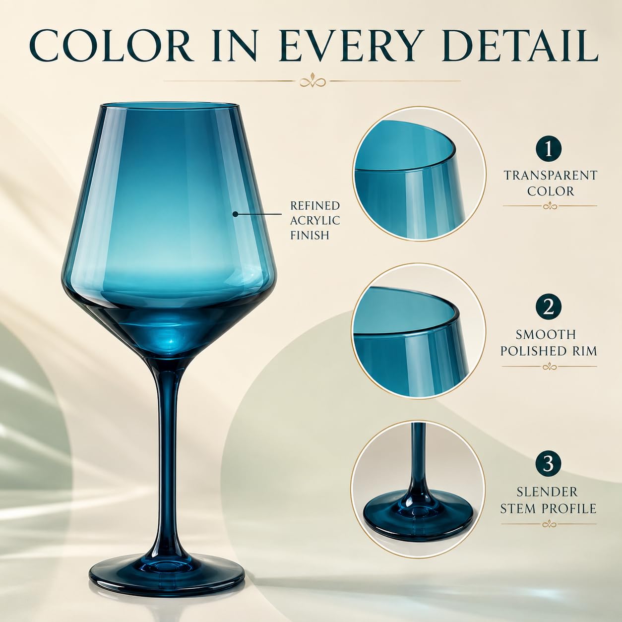 Lot de 12 verres à vin à pied en plastique incassable de style européen Tritan couleur pastel, incassables, sans BPA, pour extérieur, piscine, intérieur, lavage à la main, cadeau quotidien et vacances