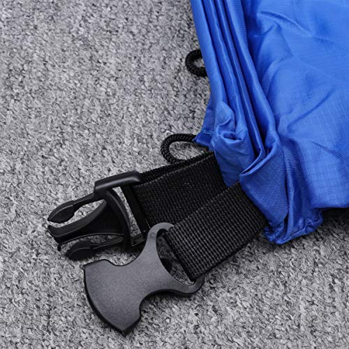 Almofada inflável para piquenique com travesseiros para acampamento e piquenique ao ar livre (azul)