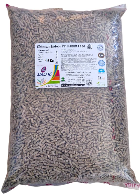 Buy ADILAID Ultimum Indoor Pet Rabbit Feed Pellets Vegetable Flavour (4 ...