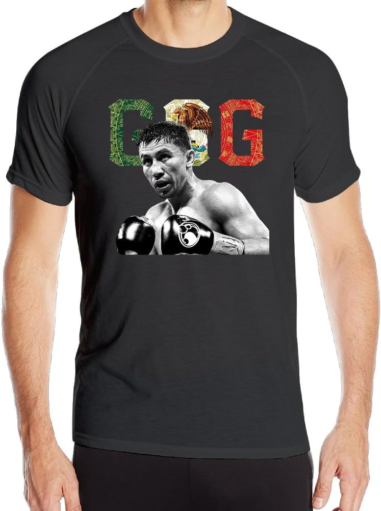 MASTER Men's GGG Professional Boxing King Short-Sleeve Compression Shirt