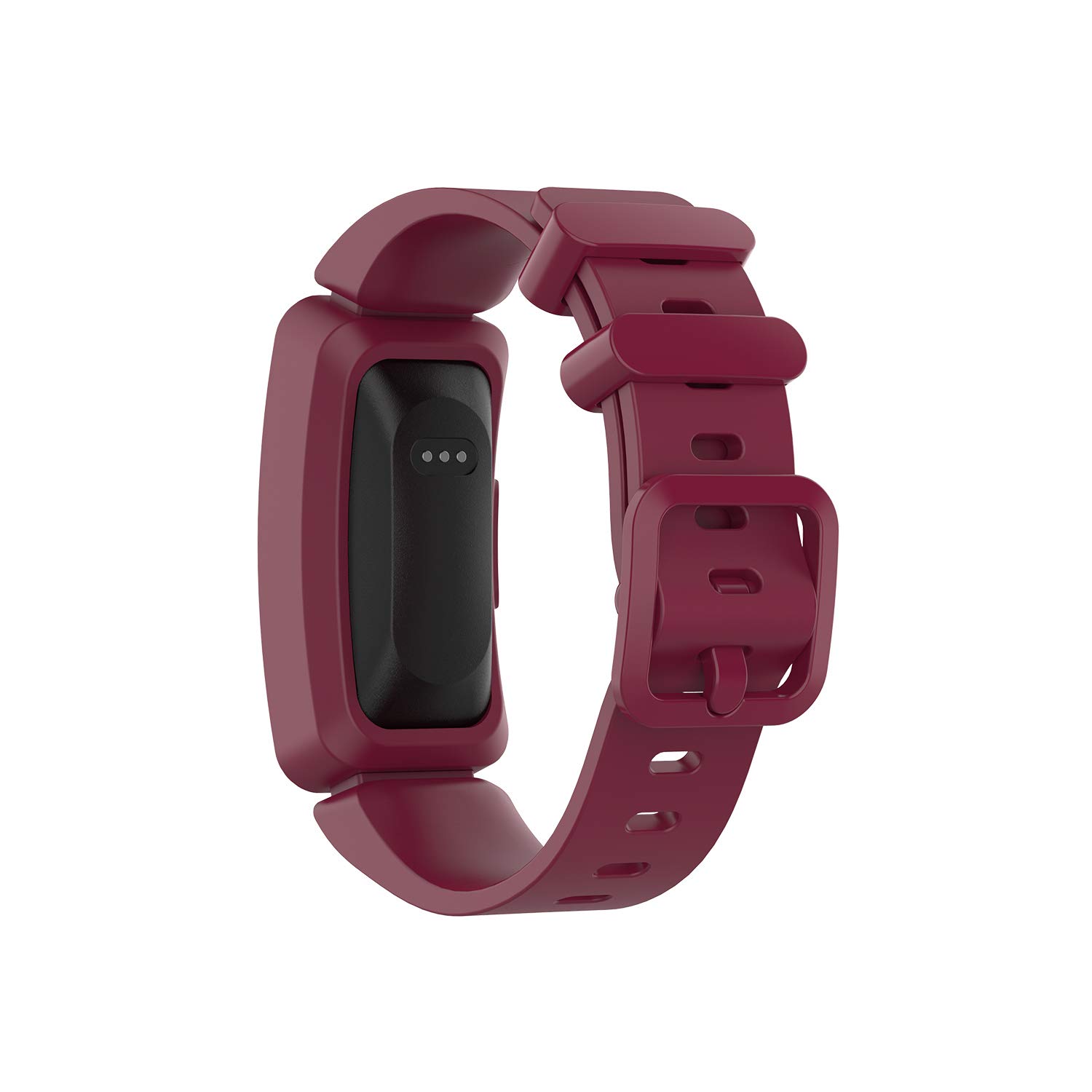 Ersatz-Armband Für Fitbit Ace 2 – Aus Weichem Silikon – Wählbar In Schwarz, Blau Oder Rot – Mit Schnallenverschluss