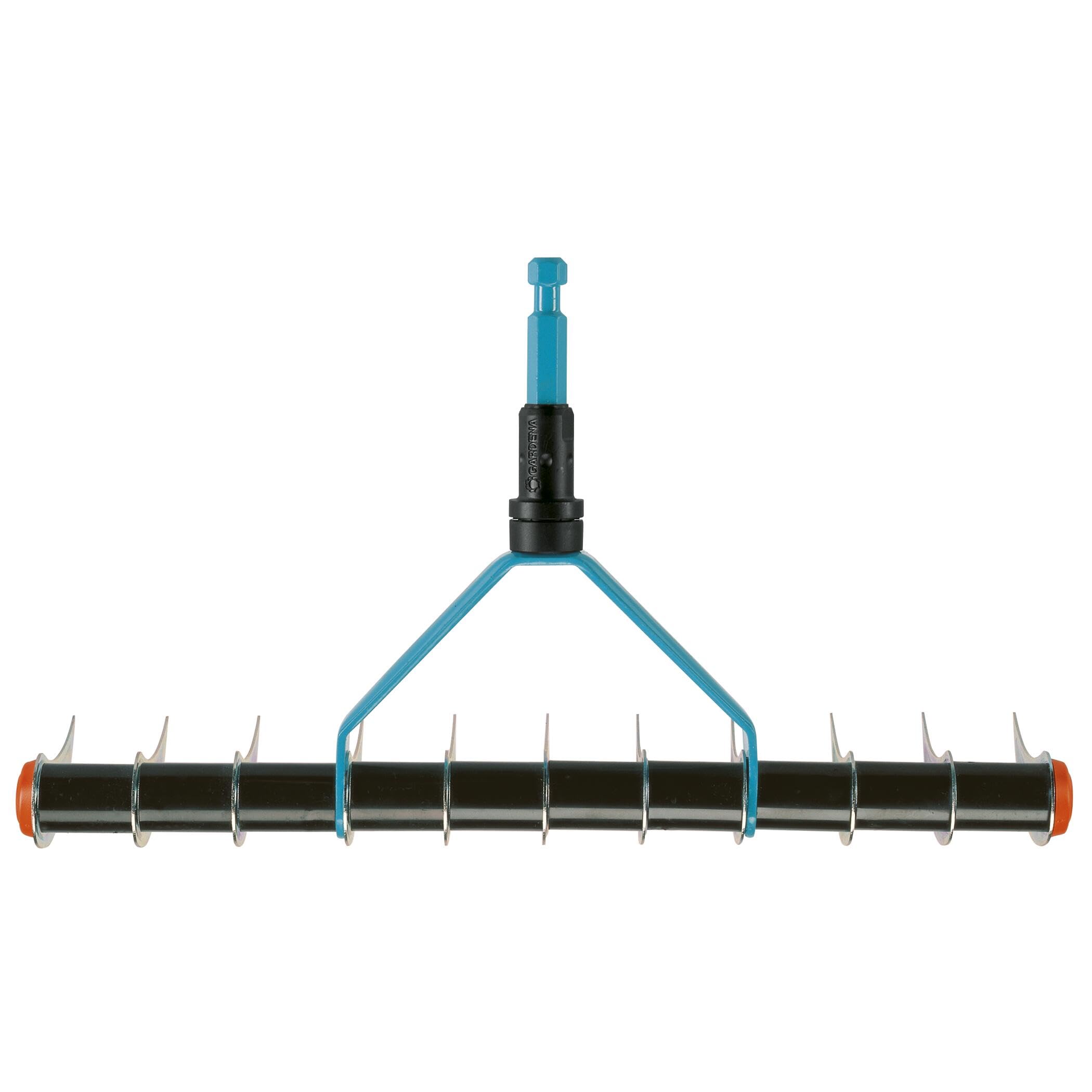 Gardena Râteau-aérateur de Gazon Combisystem de scarificateur Manuel, Largeur de Travail de 35 cm, Accessoire de Jardin idéal pour enlever la Mousse et Le chaume dans la pelouse (3391-20)