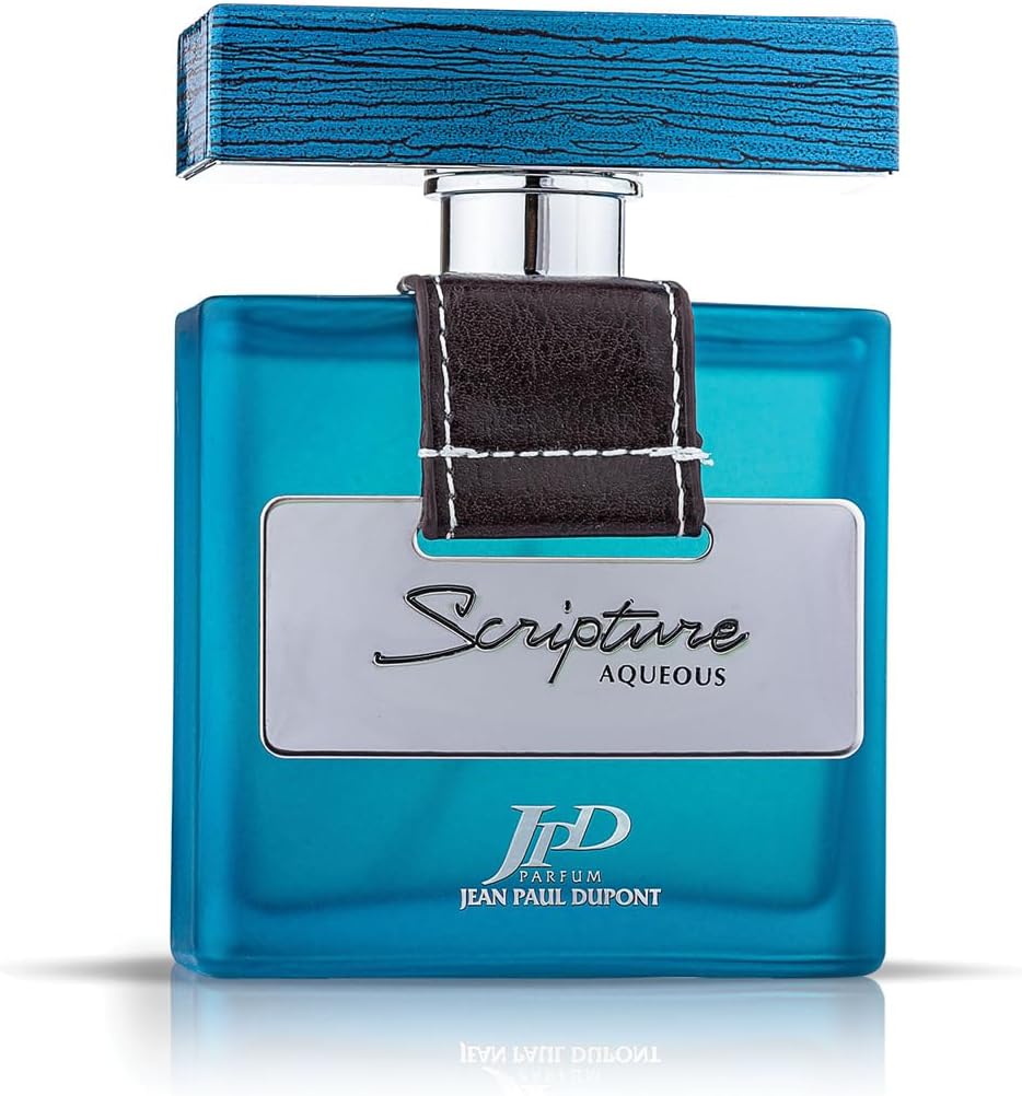 (JPD) Scripture Aqueous - Long Lasting Perfume for Men - with Fresh, Spicy and Woody notes - Eau de Toilette 100ml