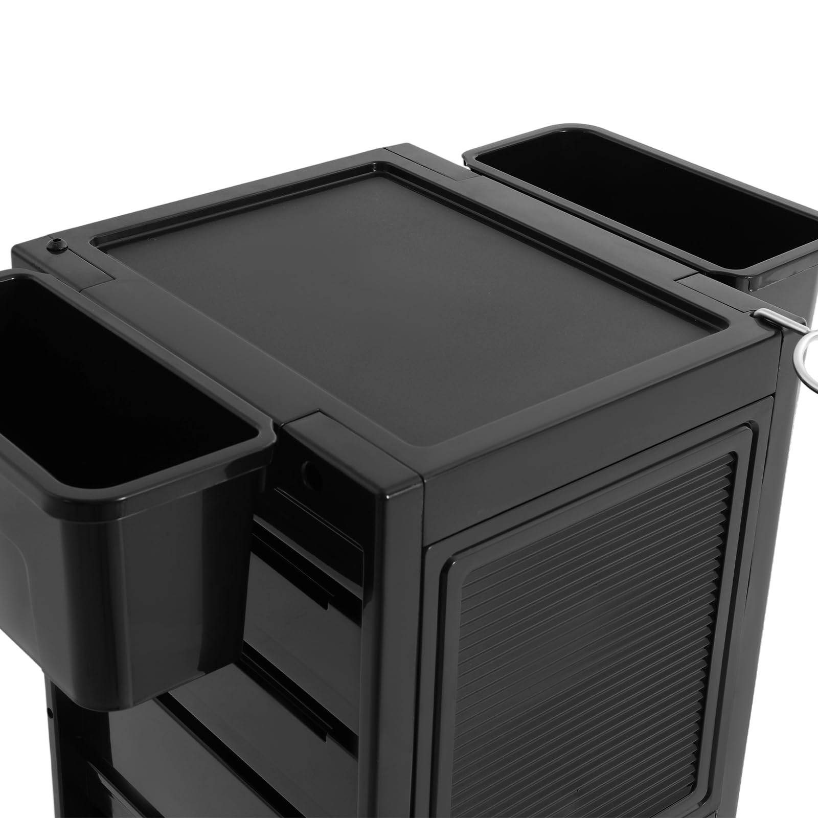 Friseurwagen, Aufbewahrungswagen mit 6 Tabletts und 2 Seitenkörbe, Friseur Arbeitswagen Bedienungswagen Salonwagen Friseurwagen 39 * 35 * 84cm