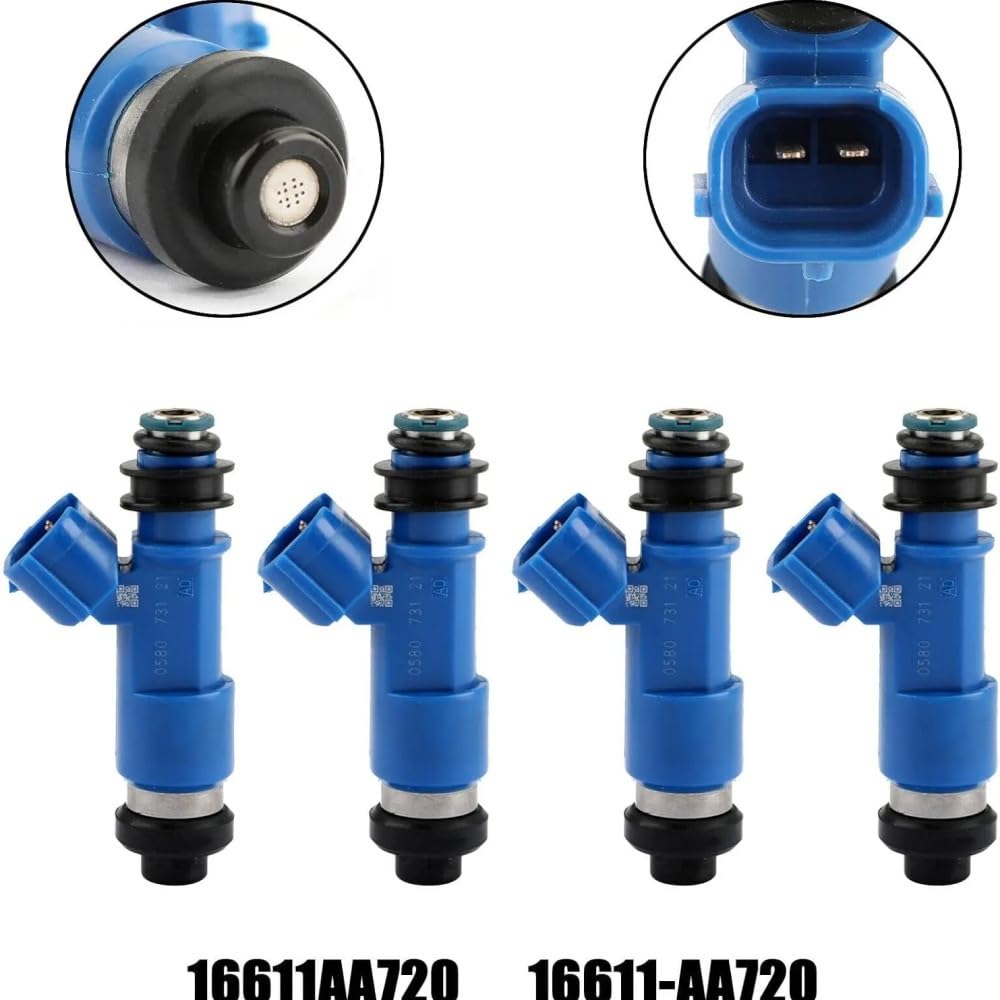 4 Szt. 16611-AA720 297500-0580 Wtryskiwacz Pasuje Do 2,5 L