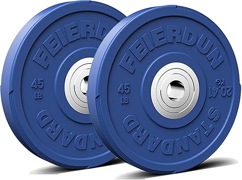FEIERDUN 2" Olympic Bumper Weight Plate